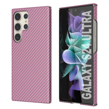 Cargar imagen en el visor de la galería, Galaxy S24 Ultra Case, Punkcase Carbon -Walfield, Servicio pesado y cubierta ultra delgada [a prueba de choques] [Non Slip] [Pink]
