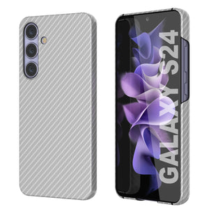 Case Galaxy S24, Punkcase Carbonalfield, Servicio pesado y cubierta ultra delgada [a prueba de choque] [no deslizamiento] [blanco]