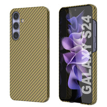 Cargar imagen en el visor de la galería, Case Galaxy S24, Punkcase Carbonalfield, Sesh Duty y Ultra Fin Cover [Probante de choque] [Non Slip] [Amarillo]
