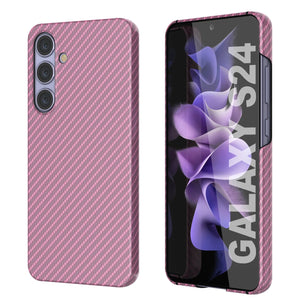 Case Galaxy S24, Punkcase Carbonalfield, Servicio pesado y cubierta ultra delgada [a prueba de choques] [no slip] [rosa]