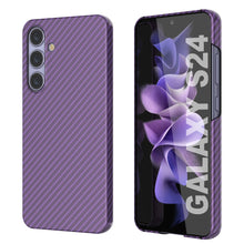Cargar imagen en el visor de la galería, Case Galaxy S24, Punkcase Carbonalfield, Sesh Duty y Ultra Fin Cover [a prueba de choques] [no deslizamiento] [Púrpura]
