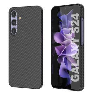 Case Galaxy S24, Punkcase Carbonalfield, Servicio pesado y cubierta ultra delgada [a prueba de choques] [no deslizamiento] [negro]