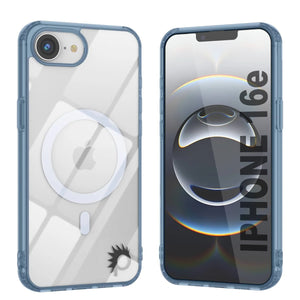 Punkcase iPhone 16E Case de carga inalámbrica magnética [Serie ClearMag] [Armada]