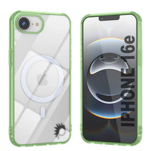 Load image into Gallery viewer, Punkcase iPhone 16E Case de carga inalámbrica magnética [Serie ClearMag] [verde]
