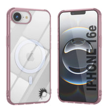 Load image into Gallery viewer, Punkcase iPhone 16E Case de carga inalámbrica magnética [Serie ClearMag] [Rose]
