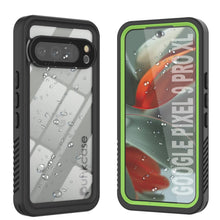 Cargar imagen en el visor de la galería, Caso impermeable de Google Pixel 9 Pro XL, cubierta de armadura punkcase [serie extrema] con protector de pantalla incorporado [verde claro]
