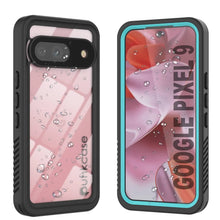 Cargar imagen en el visor de la galería, Caso impermeable de Google Pixel 9, cubierta de armadura punkcase [serie extrema] con protector de pantalla incorporado [verde azulado]
