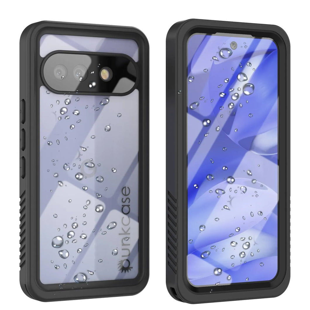 Caso impermeable de Google Pixel 9a, cubierta de armadura punkcase [serie extrema] con protector de pantalla incorporado [negro]