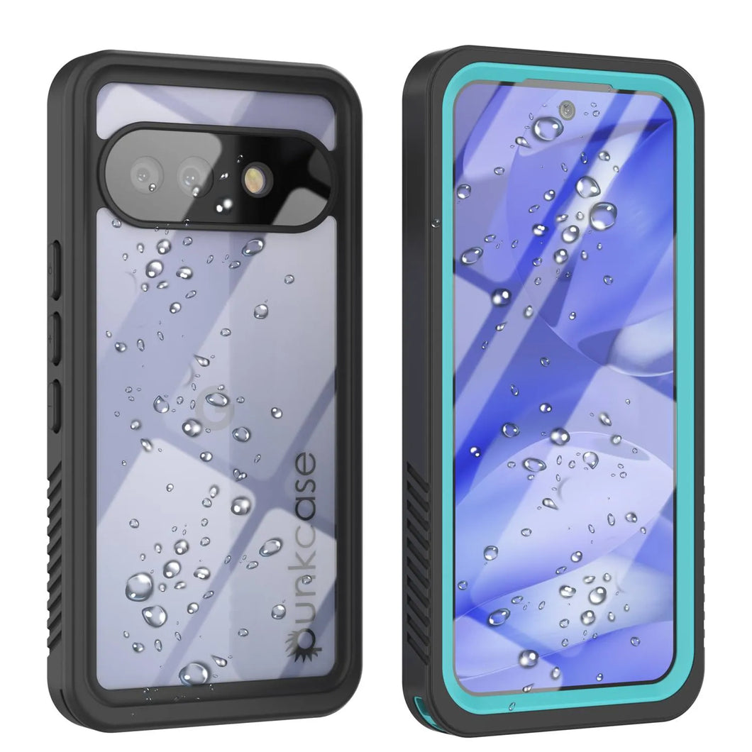 Caso impermeable de Google Pixel 9a, cubierta de armadura punkcase [serie extrema] con protector de pantalla incorporado [verde azulado]