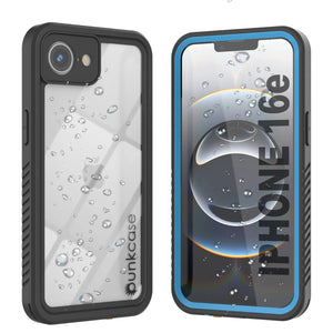 iPhone 16e impermeable IP68, punkcase [azul claro] [Serie Studstar] [Fit Slim] [Dirtproof]