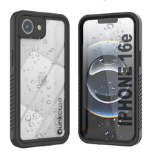 Cargar imagen en el visor de la galería, Case impermeable para iPhone 16E, cubierta de armadura punkcase [serie extrema] con protector de pantalla incorporado [negro]
