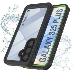 Funda protectora de pantalla para Galaxy S25+ Plus resistente al agua y a los golpes [Serie Extreme] [Verde claro]