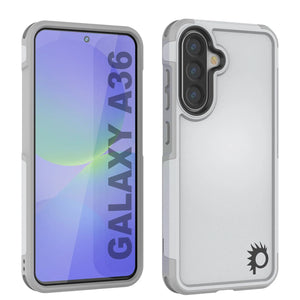 Punkcase Galaxy A36 Case, [Serie Spartan 2.0] Carrera de servicio pesado resistente [blanco]