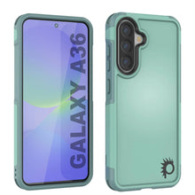 Cargar imagen en el visor de la galería, Punkcase Galaxy A36 Case, [Serie Spartan 2.0] Cubierta de servicio pesado resistente [verde azulado] [verde azulado]
