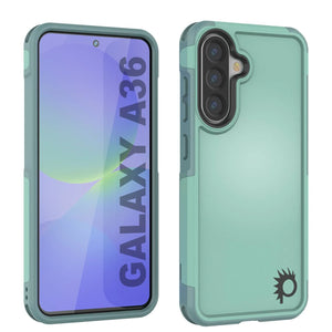 Punkcase Galaxy A36 Case, [Serie Spartan 2.0] Cubierta de servicio pesado resistente [verde azulado] [verde azulado]