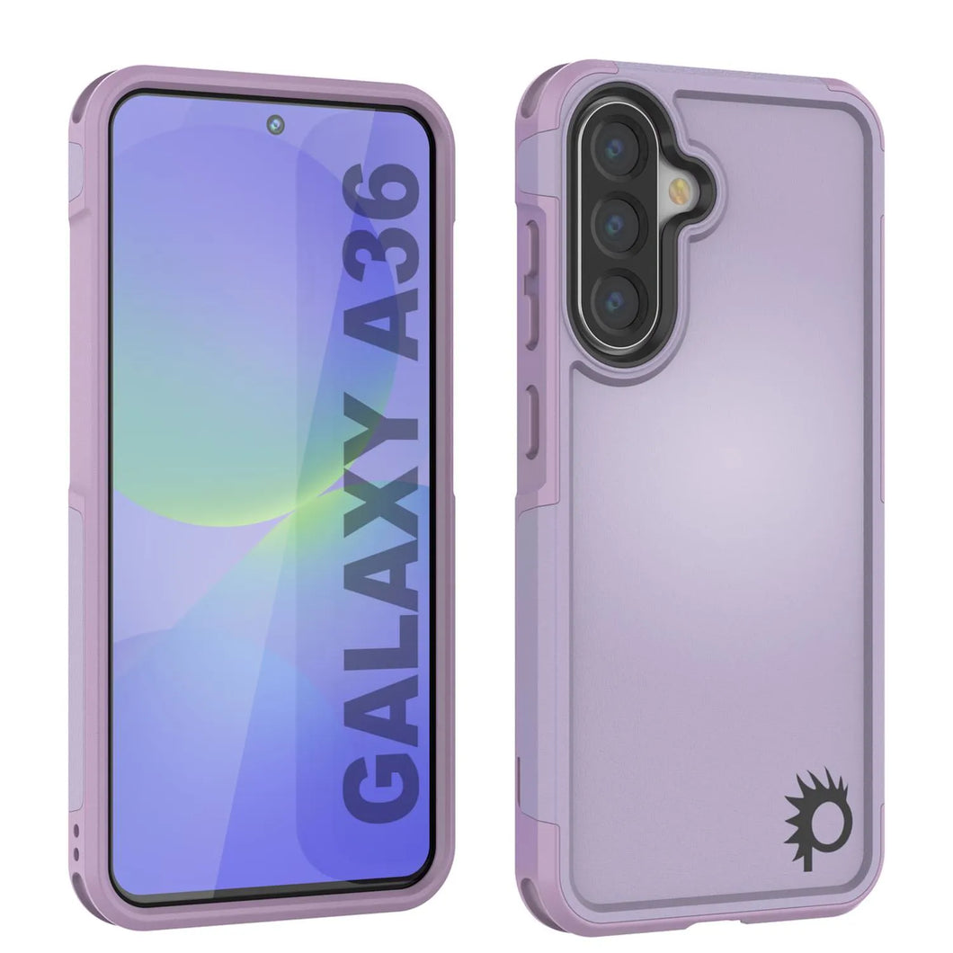 Punkcase Galaxy A36 Case, [Serie Spartan 2.0] Carrera de servicio pesado resistente [magenta]