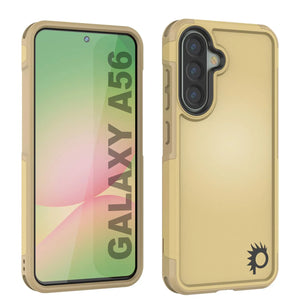 Punkcase Galaxy A56 Case, [Serie Spartan 2.0] Carrera de servicio pesado resistente [amarillo]