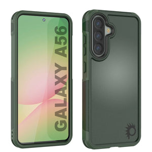 Punkcase Galaxy A56 Case, [Serie Spartan 2.0] Carrera de servicio pesado resistente [verde oscuro]