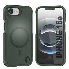 Load image into Gallery viewer, Punkcase iPhone 16E Case, [Serie Spartan 2.0] Carrera de servicio pesado resistente con protector de pantalla incorporado [Dark Green]
