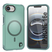 Load image into Gallery viewer, Punkcase iPhone 16E Case, [Serie Spartan 2.0] Carrera de servicio pesado resistente con protector de pantalla incorporado [verde azulado]
