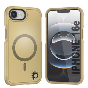 Punkcase iPhone 16E Case, [Serie Spartan 2.0] Carrera de servicio pesado resistente con protector de pantalla incorporado [Amarillo]