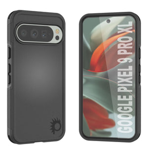 Punkcase Google Pixel 9 Pro XL Case, [Serie Spartan 2.0] Cubierta de servicio pesado resistente con protector de pantalla incorporado [negro]