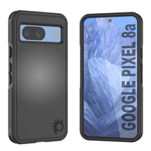 Load image into Gallery viewer, Funda PunkCase para Google Pixel 9, [Serie Spartan 2.0], transparente, resistente y duradera, con protector de pantalla incorporado [negro]
