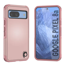 Load image into Gallery viewer, Funda PunkCase para Google Pixel 9, [Serie Spartan 2.0], transparente, resistente y duradera, con protector de pantalla incorporado [rosa]
