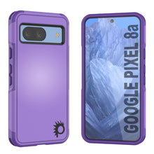 Load image into Gallery viewer, Funda PunkCase para Google Pixel 9 Pro, [Serie Spartan 2.0], transparente, resistente y duradera, con protector de pantalla incorporado [morado]
