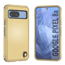 Load image into Gallery viewer, Funda PunkCase para Google Pixel 9, [Serie Spartan 2.0], transparente, resistente y duradera, con protector de pantalla incorporado [amarillo]
