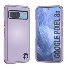 Load image into Gallery viewer, Funda PunkCase para Google Pixel 9 Pro XL, [Serie Spartan 2.0], transparente, resistente y duradera, con protector de pantalla incorporado [lila]
