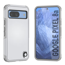 Load image into Gallery viewer, Funda PunkCase para Google Pixel 9 Pro, [Serie Spartan 2.0], transparente, resistente y duradera, con protector de pantalla incorporado [blanco]
