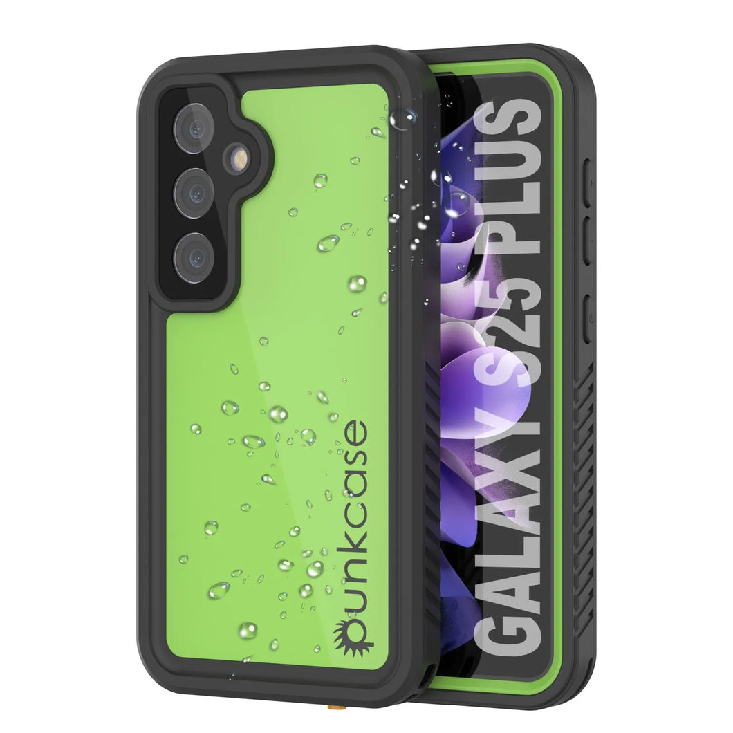 Galaxy S25+ Plus estuche impermeable Punkcase Studstar Verde luz delgada de 6.7 pies IP68 Improbas de choque