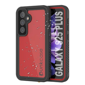 Galaxy S25+ Plus impermeable estuche punkcase studstar roja delgada 6.7 pies IP68 IP68 Choque/prueba de nieve