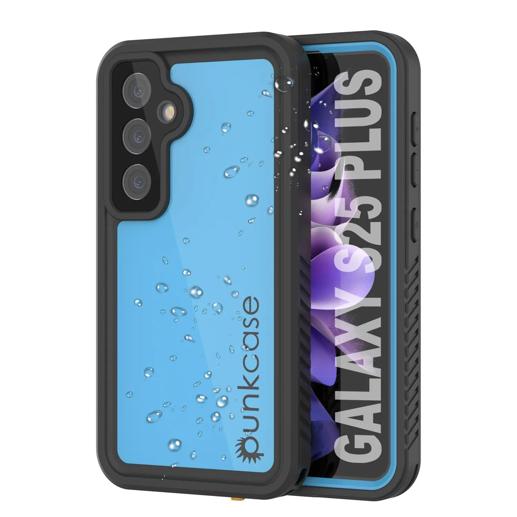 Galaxy S25+ Plus estuche impermeable Punkcase Studstar Light Blue delgada 6.7 pies IP68 Improbas de choque
