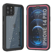 Cargar imagen en el visor de la galería, iPhone 14 Pro Waterproof Case, Punkcase [Extreme Series] Armor Cover W/ Built In Screen Protector [Pink] (Color in image: Pink)
