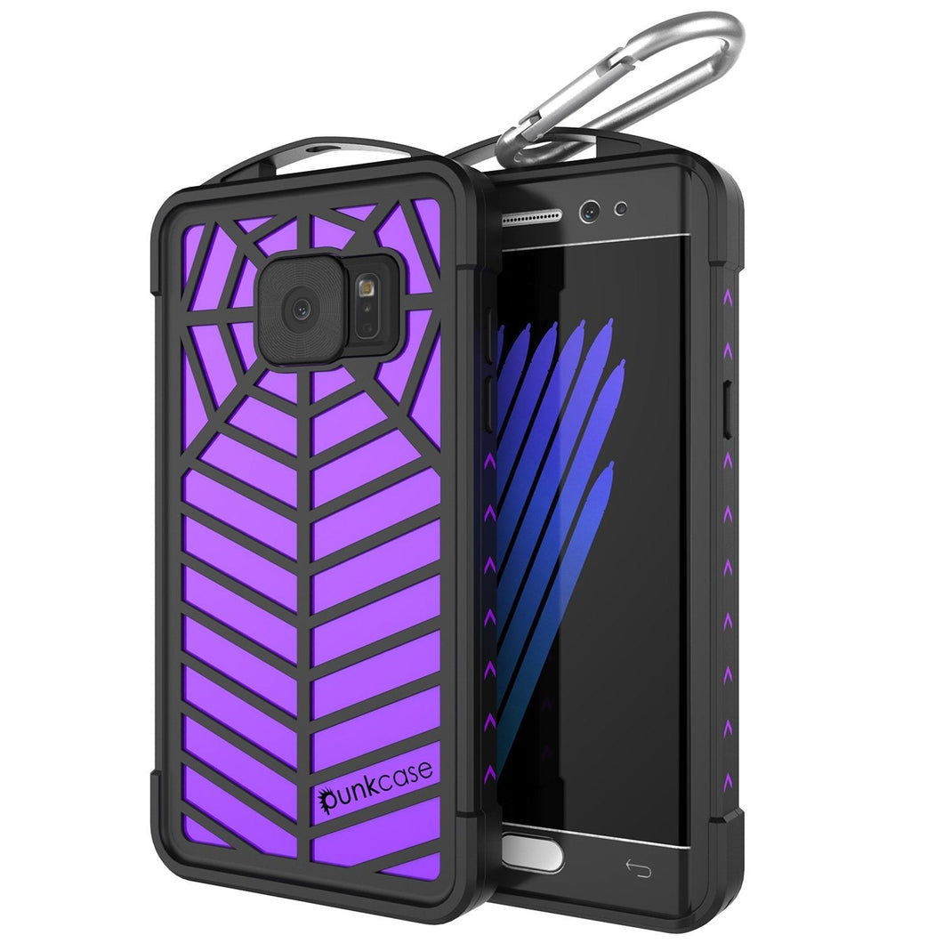 Funda resistente al agua para Galaxy Note FE, serie WEBSTER de Punkcase, color púrpura | Cubierta de armadura resistente