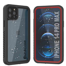 Cargar imagen en el visor de la galería, iPhone 14 Pro Max Waterproof Case, Punkcase [Extreme Series] Armor Cover W/ Built In Screen Protector [Red] (Color in image: Red)
