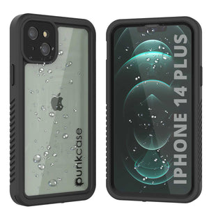 Funda impermeable para iPhone 14 Plus, Punkcase [Serie Extreme Mag] cobertura resistente con protector de pantalla incorporado [Negro]