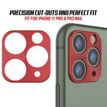Cargar imagen en el visor de la galería, Punkcase iPhone 11 Pro Max Camera Protector Ring [Red] (Color in image: Black)
