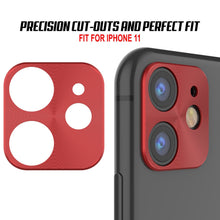 Cargar imagen en el visor de la galería, Punkcase iPhone 11 Camera Protector Ring [Red] (Color in image: Gold)
