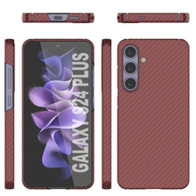 Cargar imagen en el visor de la galería, Case de Galaxy S24 Plus, Punkcase Carbon -Shield, Sesta Duty y Ultra Fin Cover [Probante de choque] [Non Slip] [Rojo]
