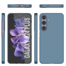 Load image into Gallery viewer, Case de Galaxy S24 Plus, Punkcase Carbon -Wield, Servicio pesado y cubierta ultra delgada [a prueba de choques] [no deslizamiento] [azul claro]

