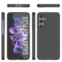 Load image into Gallery viewer, Case de Galaxy S24 Plus, Punkcase Carbon -Wield, Sesh Duty y Ultra Fin Cover [Propapop -intensidad] [Non Slip] [Negro]
