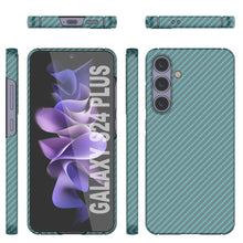 Cargar imagen en el visor de la galería, Case de Galaxy S24 Plus, Punkcase Carbon -Wield, Tray -Duty y Ultra Fin Cover [a prueba de choques] [no deslizamiento] [verde azulado]
