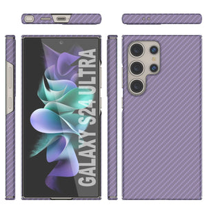 Galaxy S24 Ultra Case, Punkcase Carbon -Walfield, Servicio pesado y cubierta ultra delgada [a prueba de choques] [no deslizamiento] [lila]