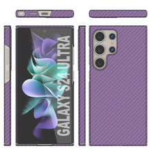 Cargar imagen en el visor de la galería, Galaxy S24 Ultra Case, Punkcase Carbon -Walfield, Sesta Duty y Ultra Fin Cover [a prueba de choques] [Non Slip] [púrpura]
