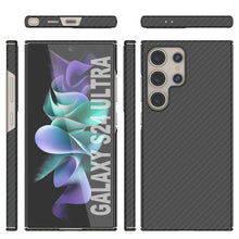 Cargar imagen en el visor de la galería, Galaxy S24 Ultra Case, Punkcase Carbon -Walkield, Heavy Duty y Ultra Fin Cover [a prueba de choques] [Non Slip] [negro]
