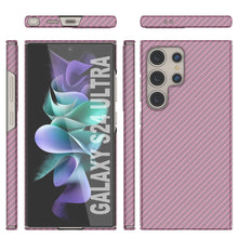 Cargar imagen en el visor de la galería, Galaxy S24 Ultra Case, Punkcase Carbon -Walfield, Servicio pesado y cubierta ultra delgada [a prueba de choques] [Non Slip] [Pink]
