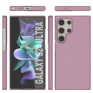 Galaxy S24 Ultra Case, Punkcase Carbon -Walfield, Servicio pesado y cubierta ultra delgada [a prueba de choques] [Non Slip] [Pink]